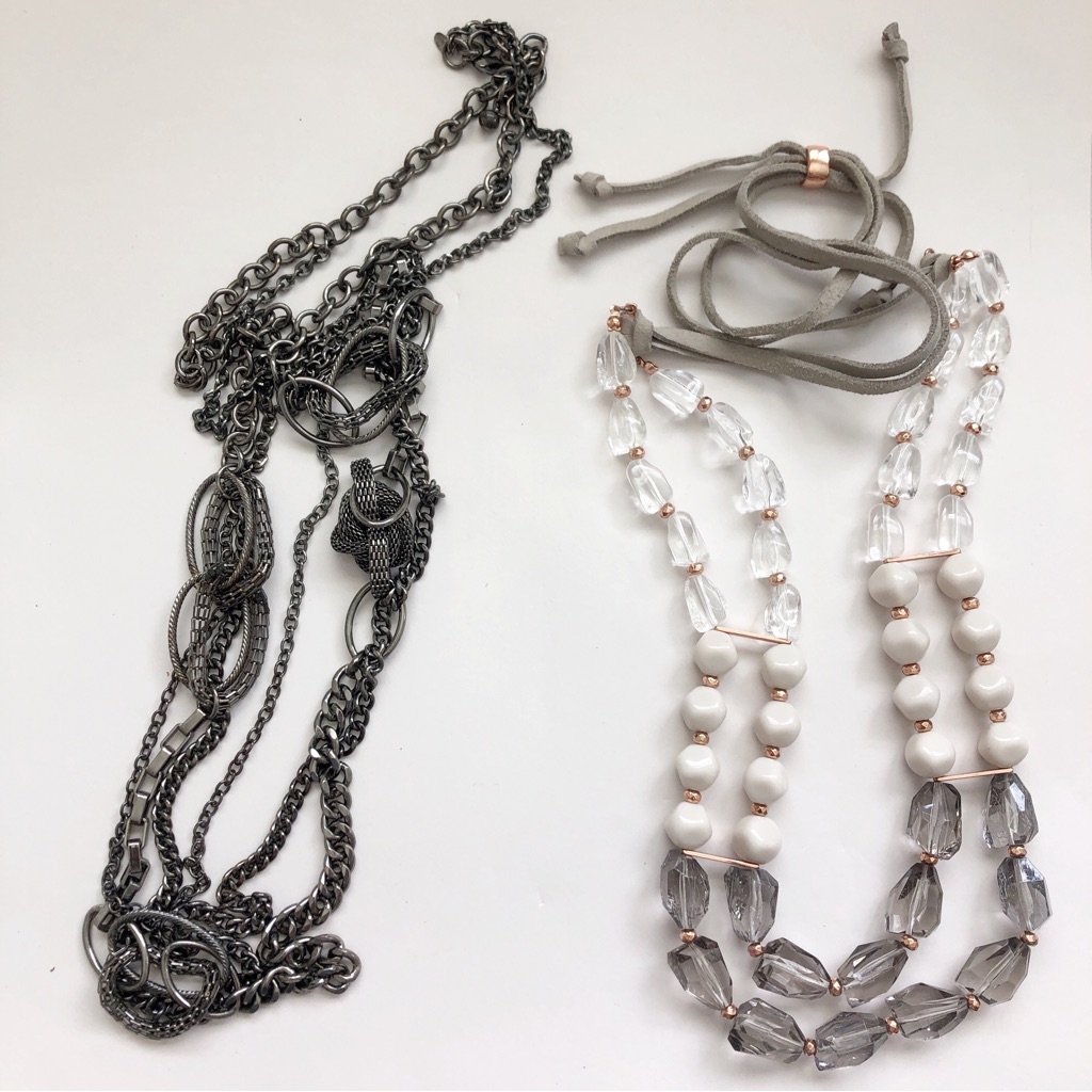 Two Long Statement Necklaces